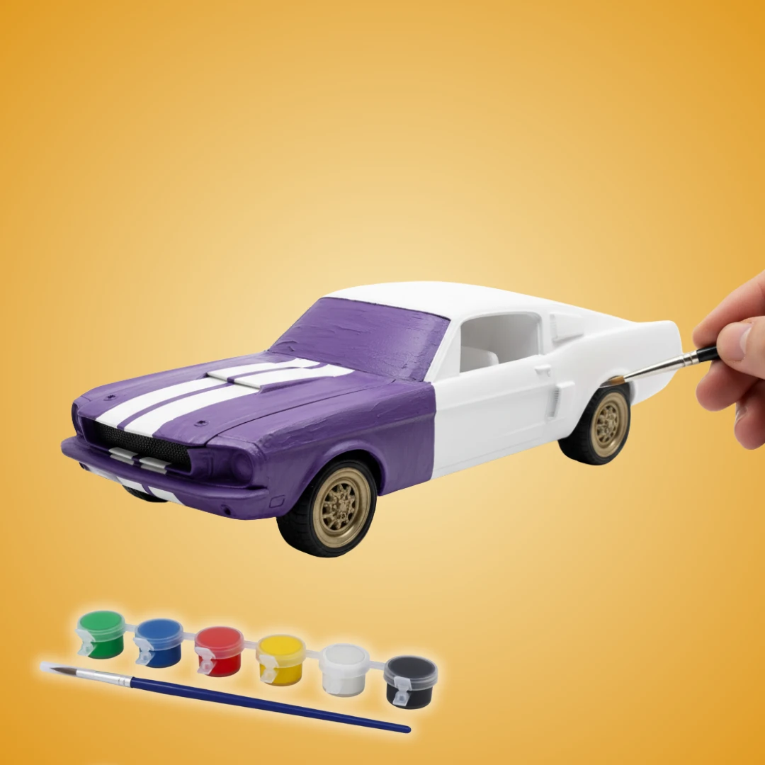 Klasik Araba Figürü - Boyanabilir 3D Figür