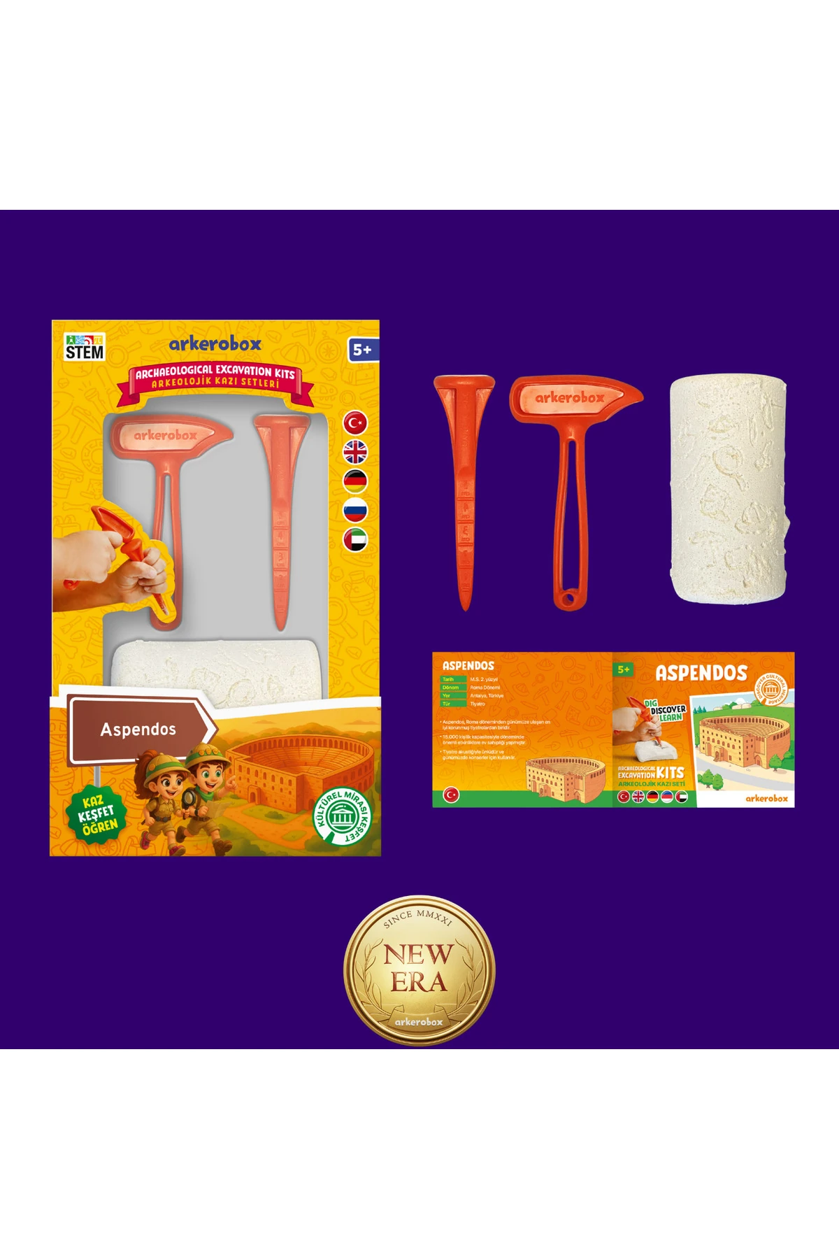 Aspendos New Era | Eğitici Kazı Seti | Arkerobox