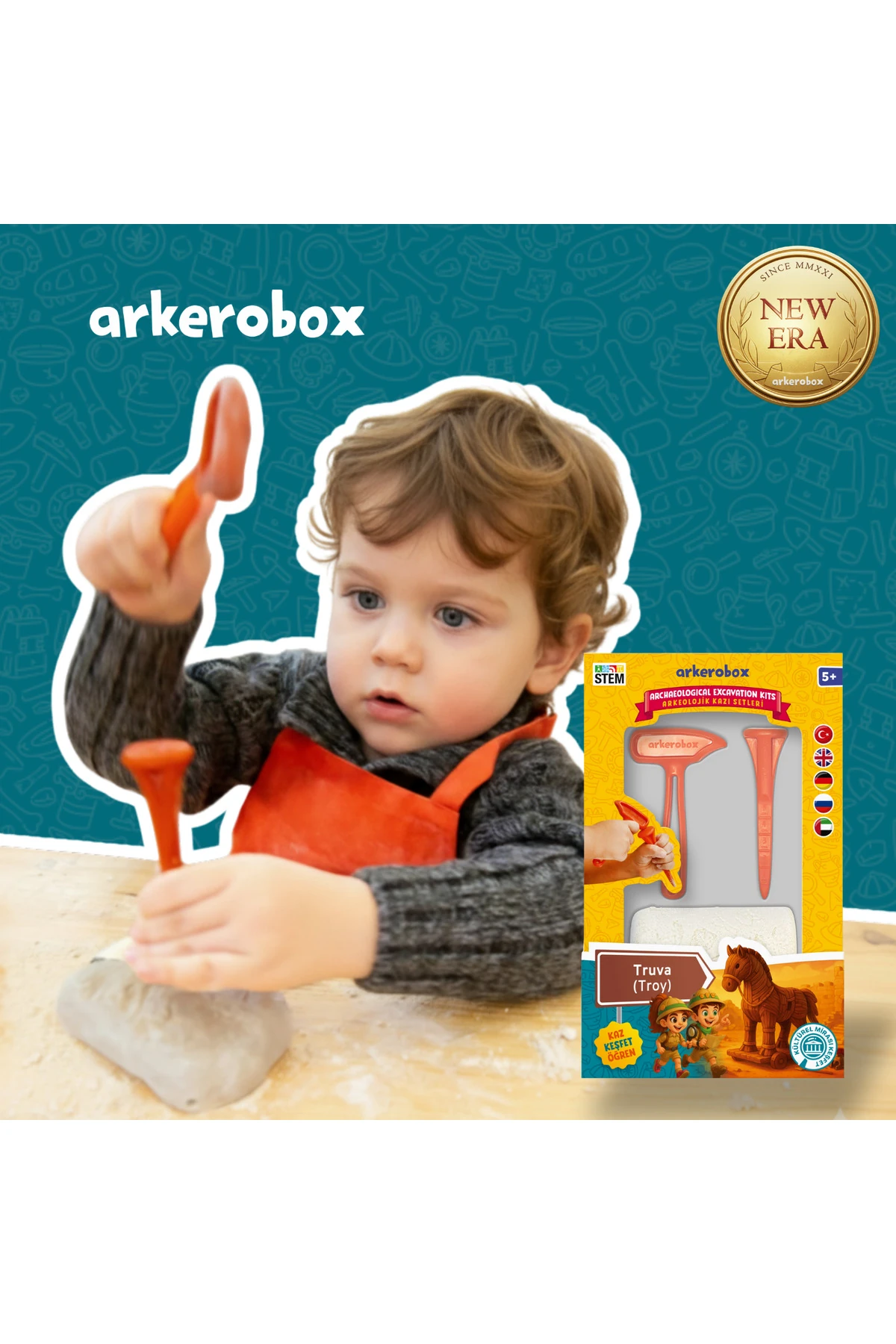 Truva (Troy) New Era | Eğitici Kazı Seti | Arkerobox