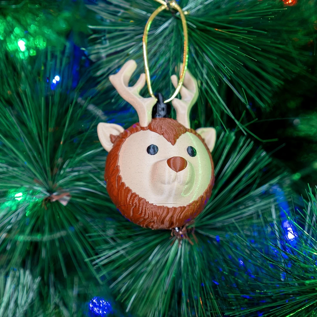 Geyik Kafası Yılbaşı Süsü - Yılbaşı Ağacı Süsü