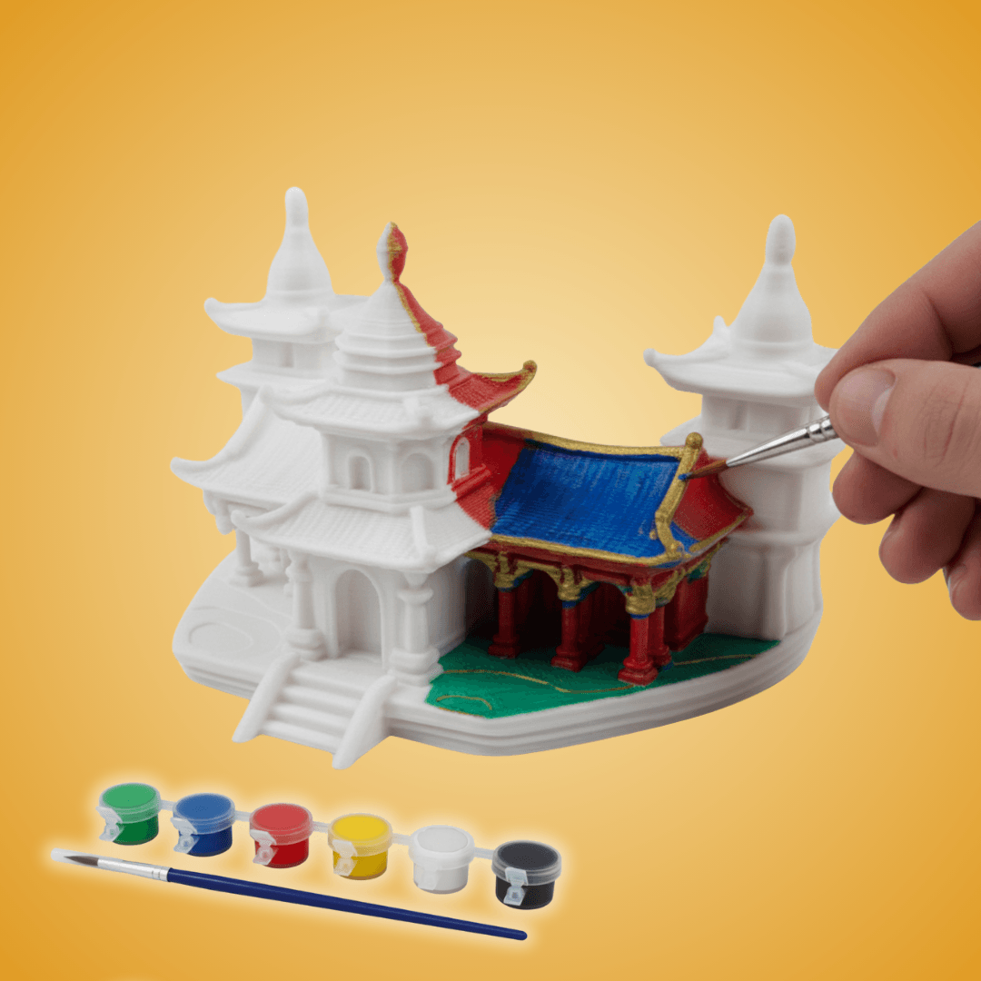 Tapınak Figürü - Boyanabilir 3D Figür