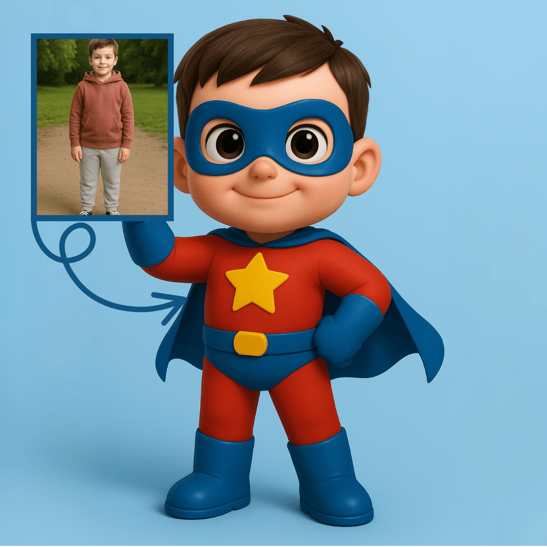 Süper Kahraman Figürü - Çocuklar İçin Kişiye Özel 3D Figür