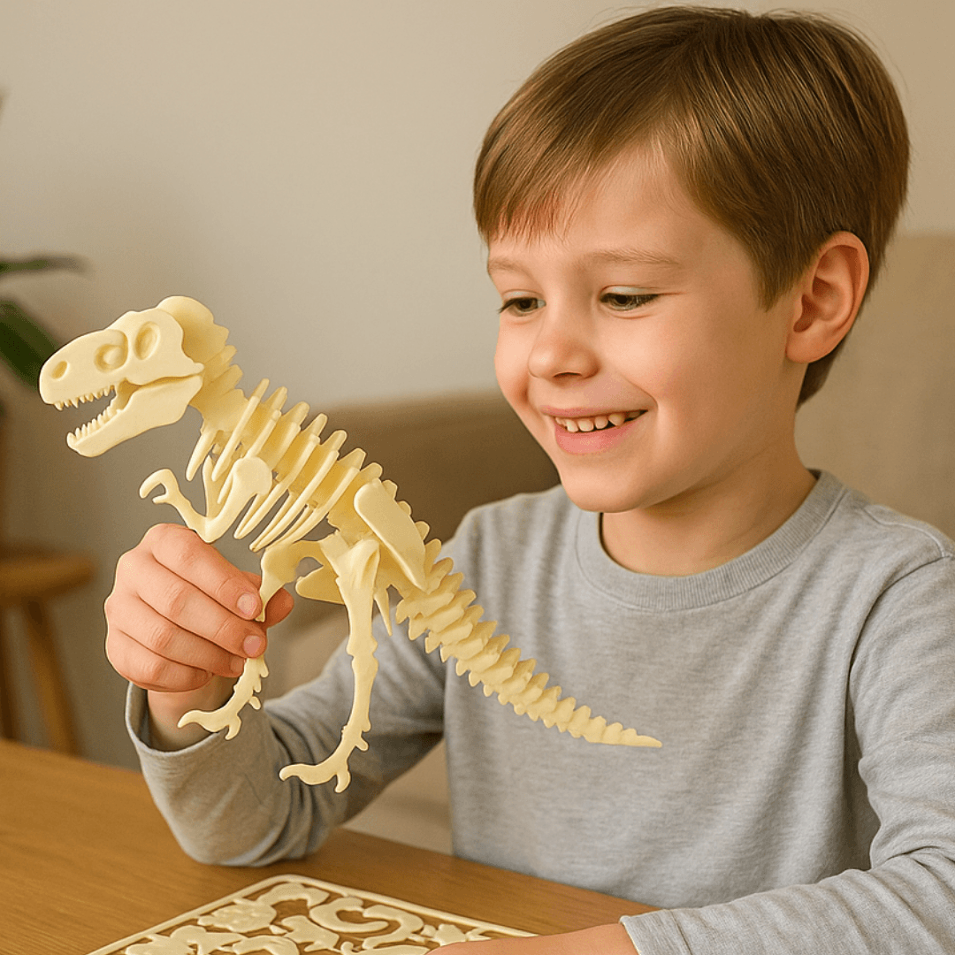 Dino-Kart Seti – Kendin Yap Dinozor Modeli Kit Card