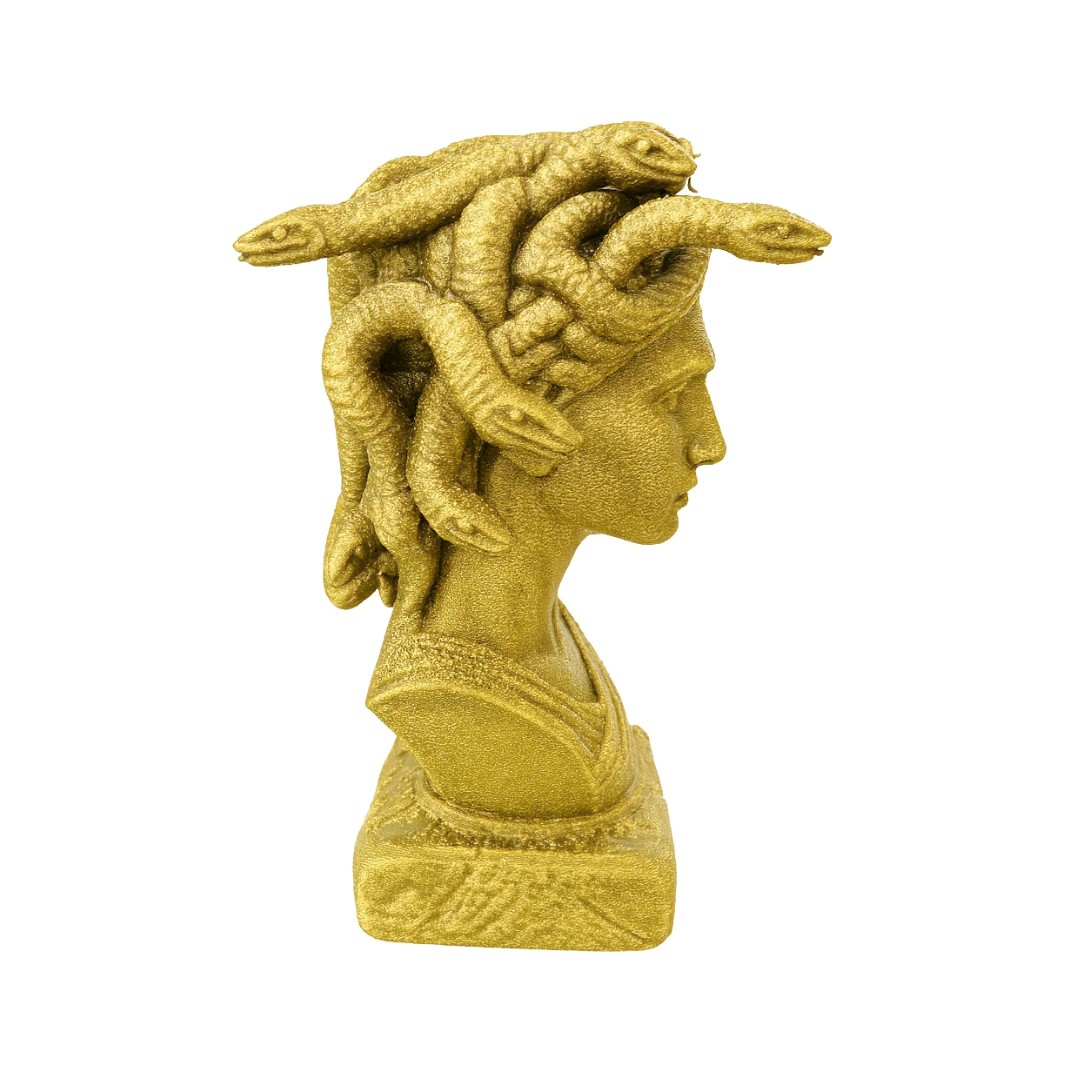 Medusa Büstü – Antik Tarz Mitolojik Dekoratif Heykel