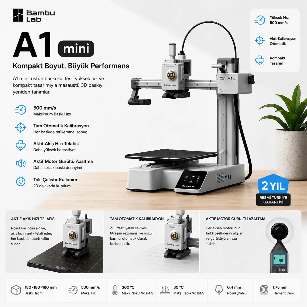 Bambu Lab A1 Mini 3D Yazıcı