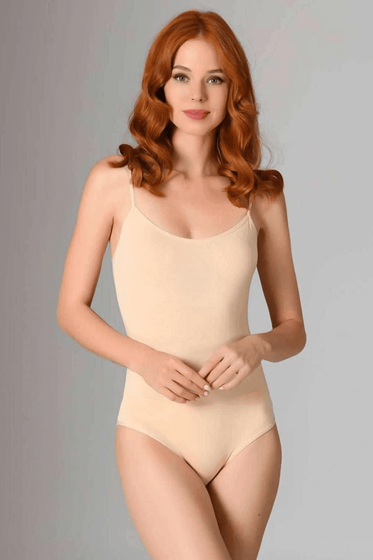 Daffni 4 Adet İp Askılı Kadın Çıtçıtlı Body Zıbın Siyah Beyaz Gri Ten