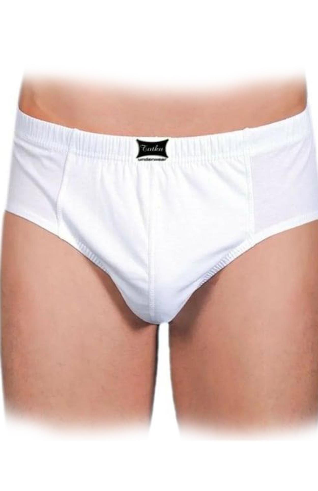Tutku Erkek Slip Külot Beyaz 6 Lı Paket