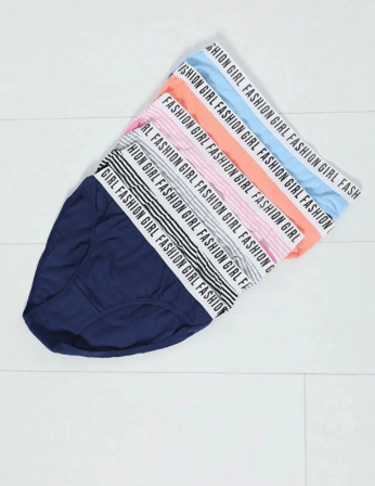 Tutku 6'lı Paket Çok Renkli Fashion Girl Kadın Slip Külot