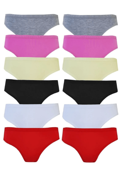 Tutku 12'li Kadın Pamuklu  Bikini Külot