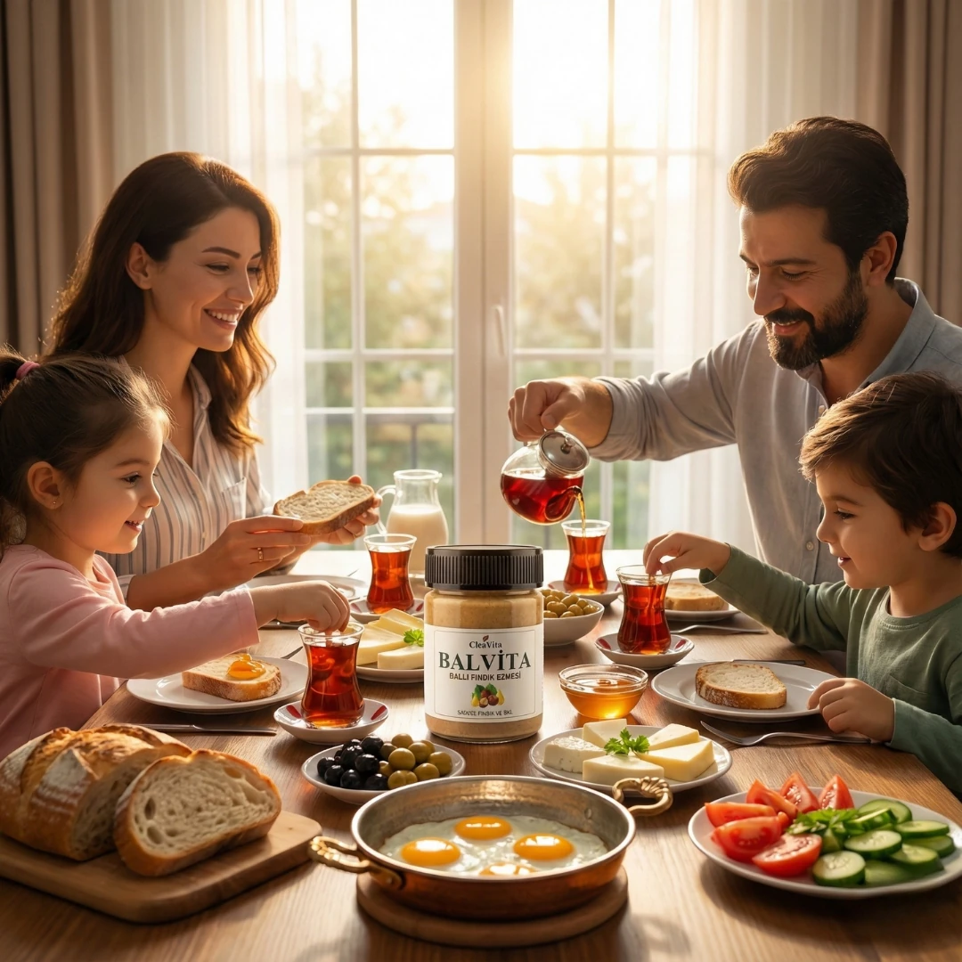 CleaVita BalVita Ballı Fındık Ezmesi 300 g – Katkısız, Rafine Şekersiz, Doğal Bal ile