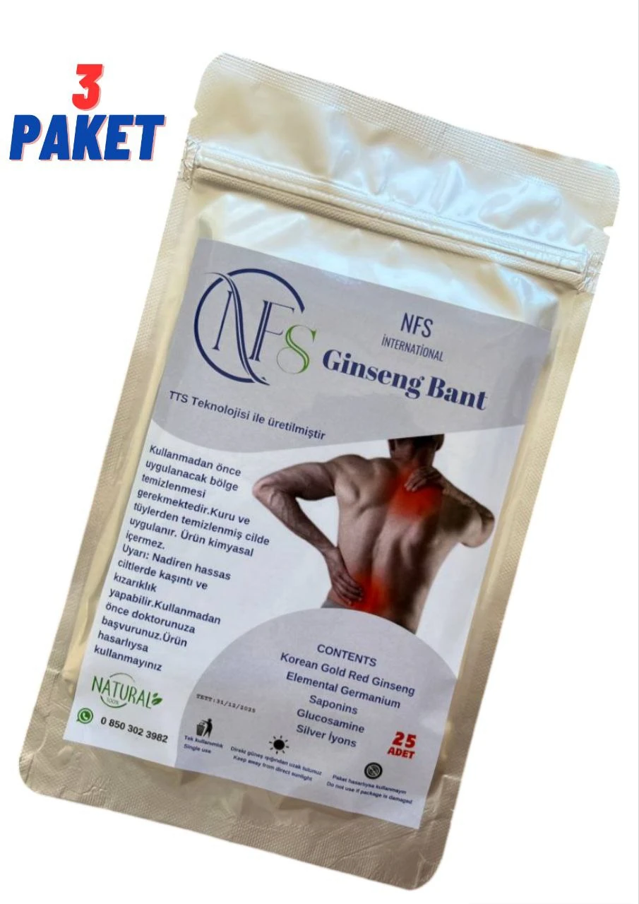 Ginseng Bant 75 Adet 3 Paket