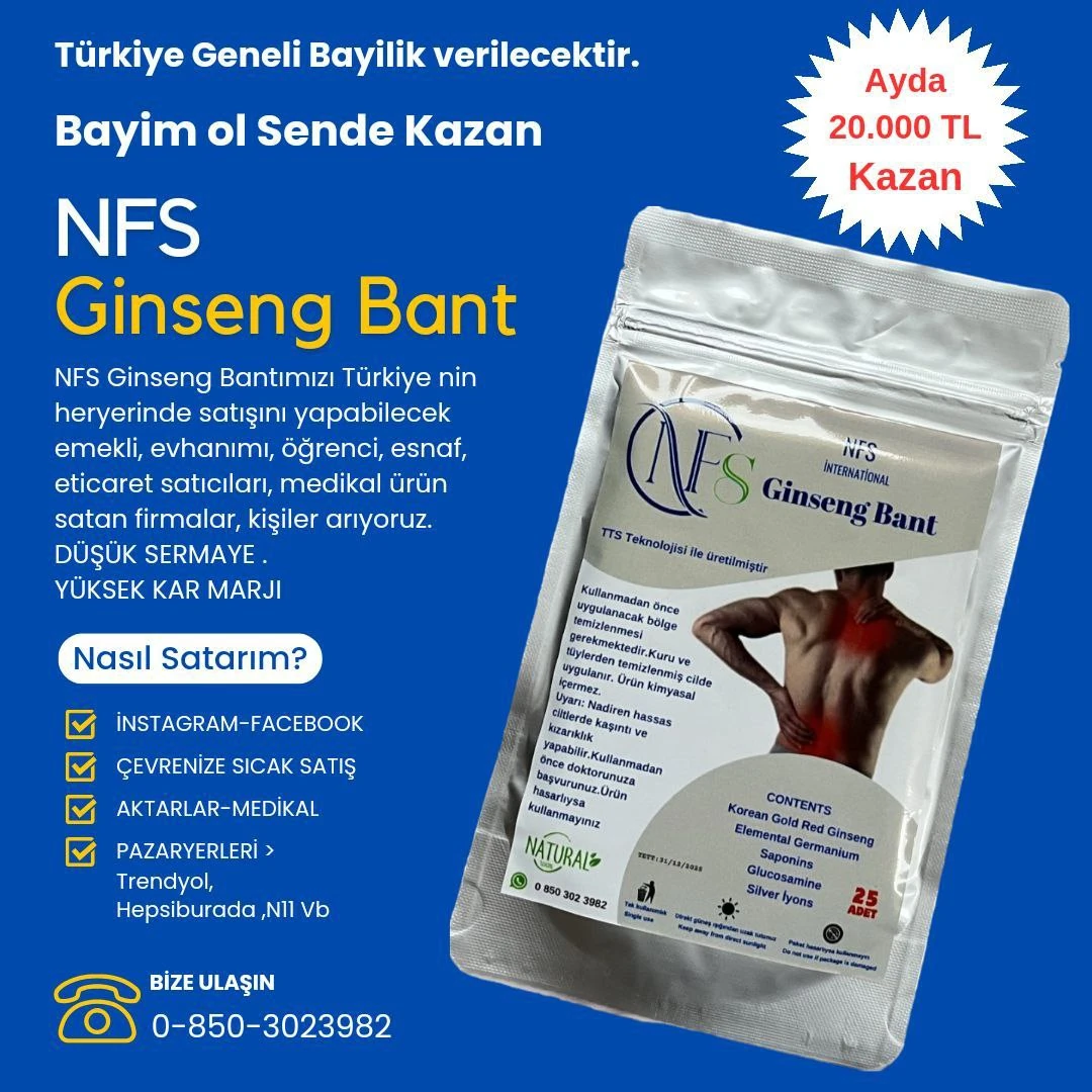 Nfs Ginseng Bant Bayilik 50 Paket