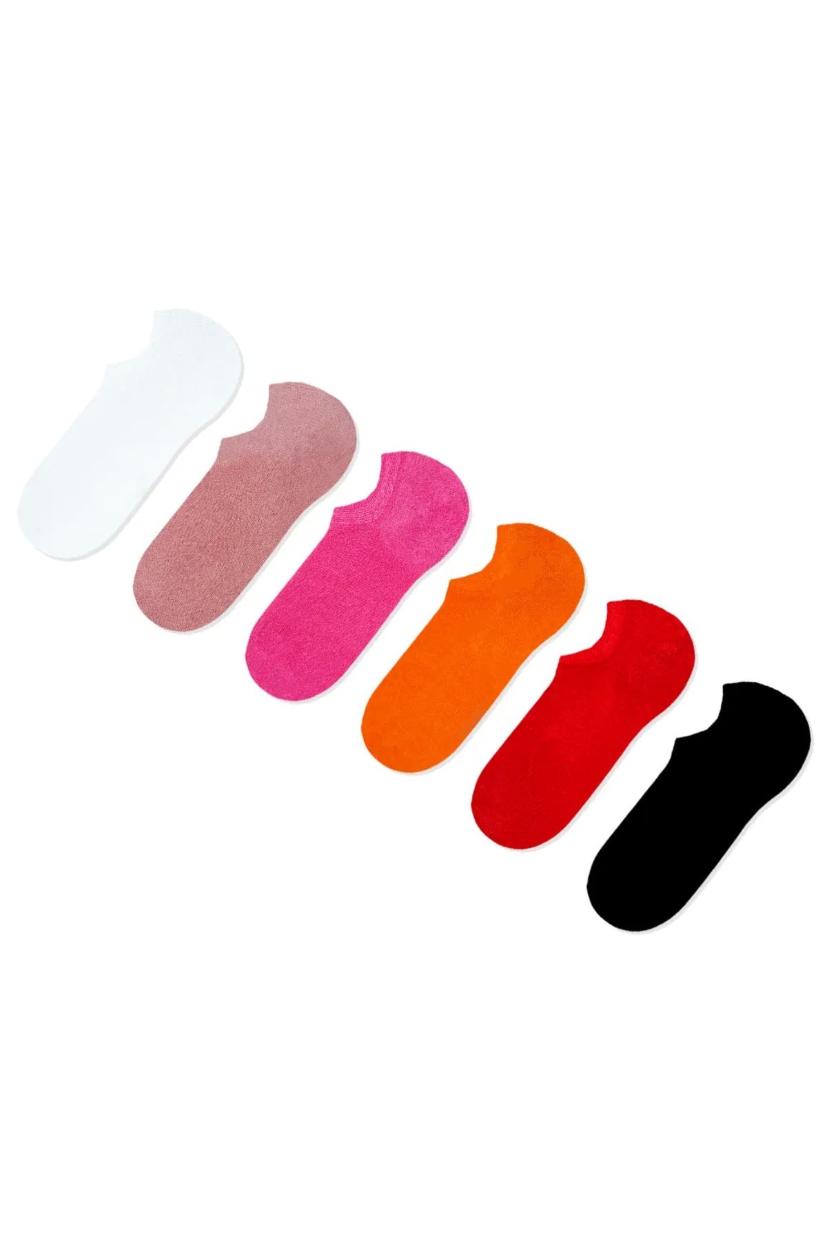 6'lı Rengarenk Sneaker Çorap Set