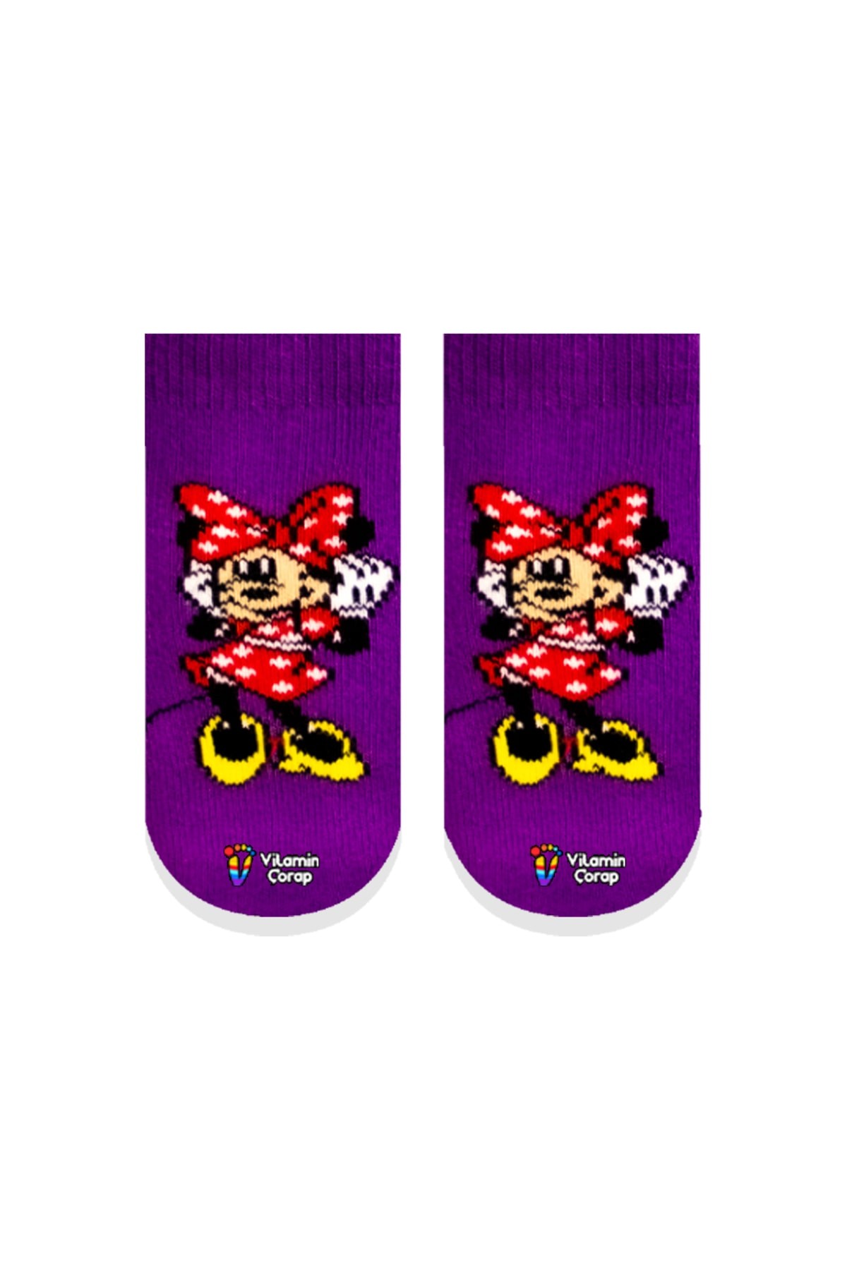 Minnie Mouse Havlu Kaydırmaz Çocuk Çorap