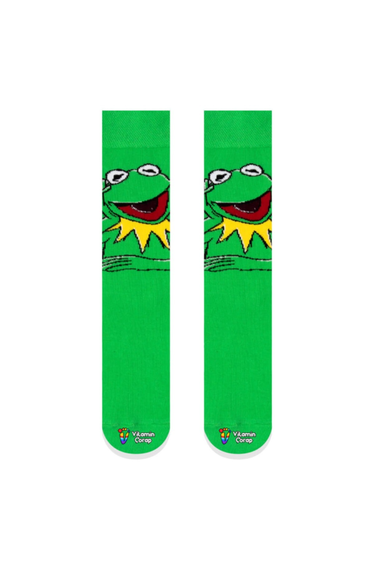 Kermit Renkli Çorap