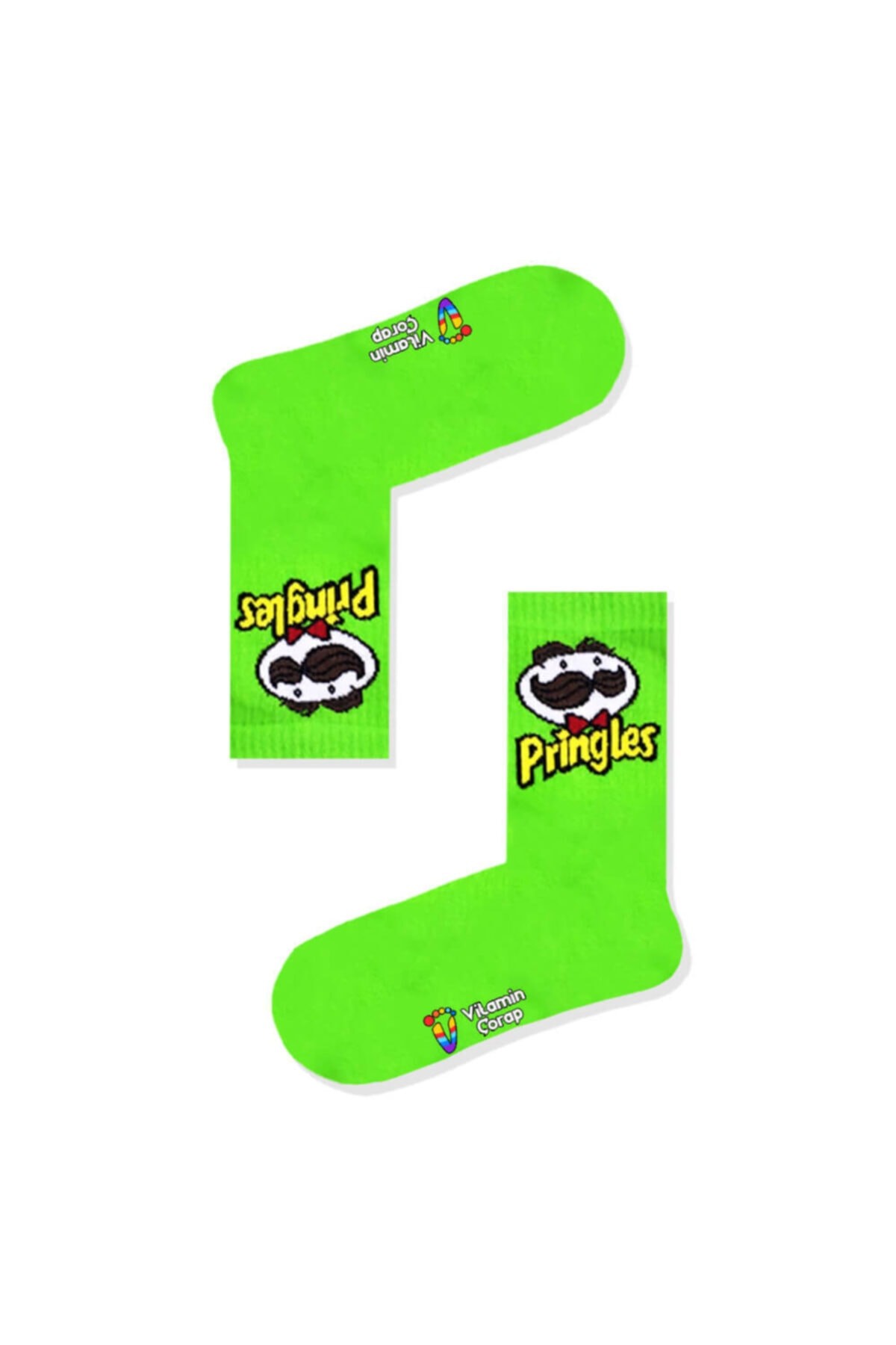 Pringles Yeşil Atletik Çorap