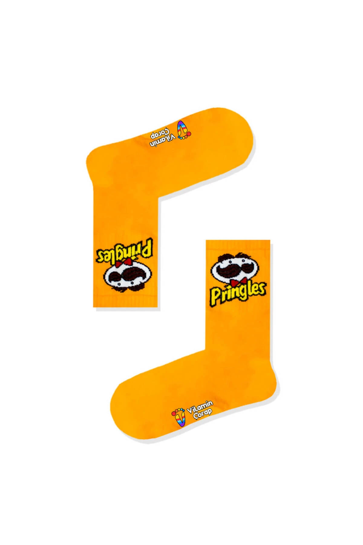 Pringles Turuncu Atletik Çorap
