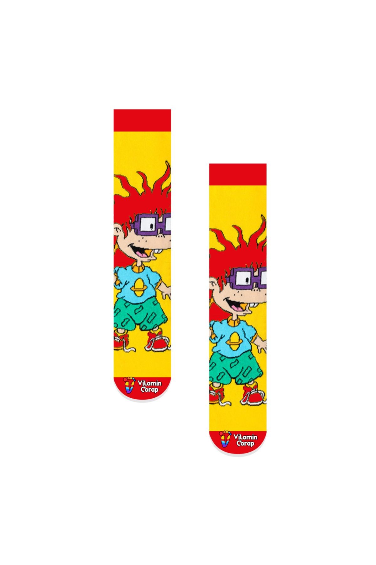 Chuckie Fire Finster Renkli Çorap