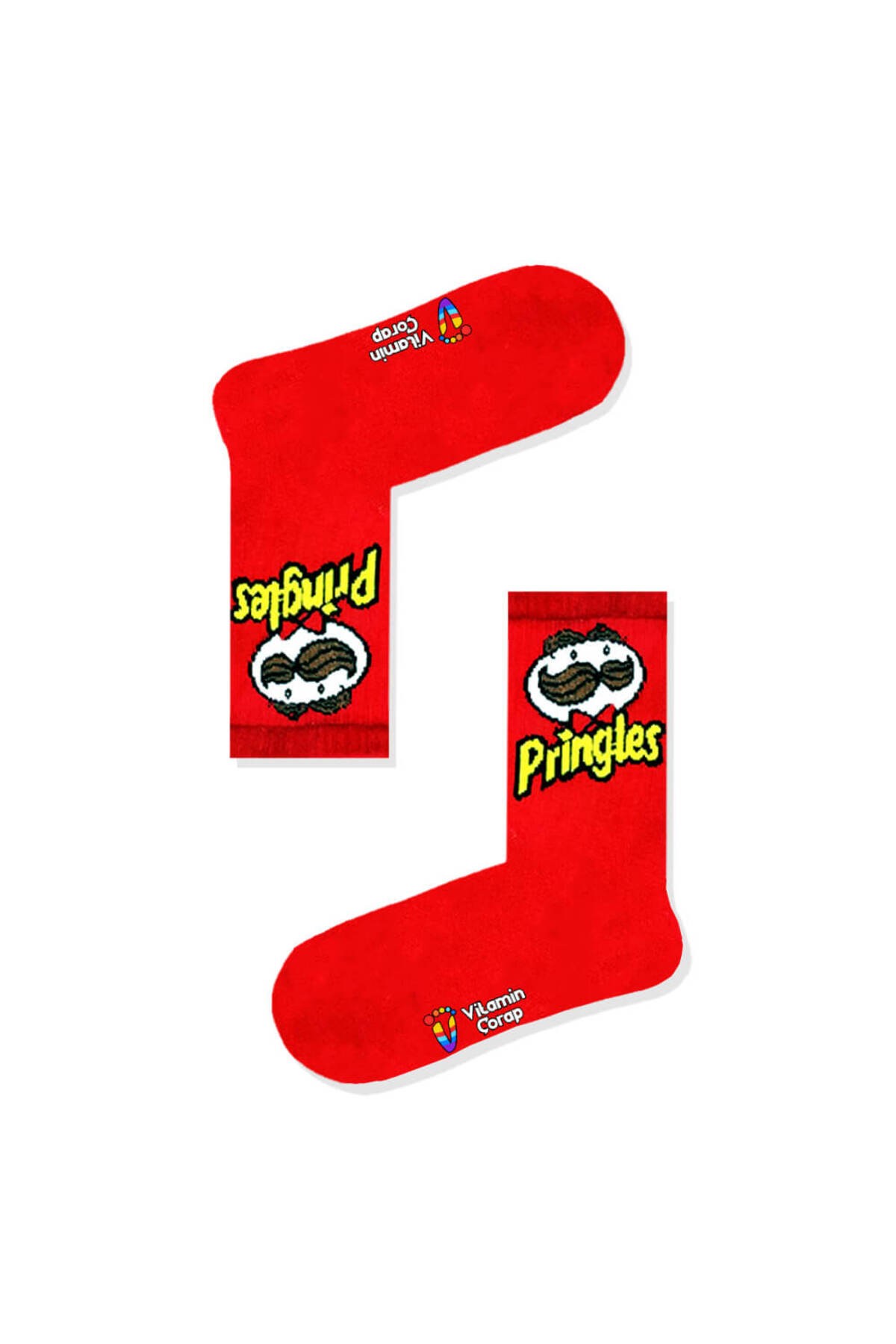 Pringles Kırmızı Atletik Çorap