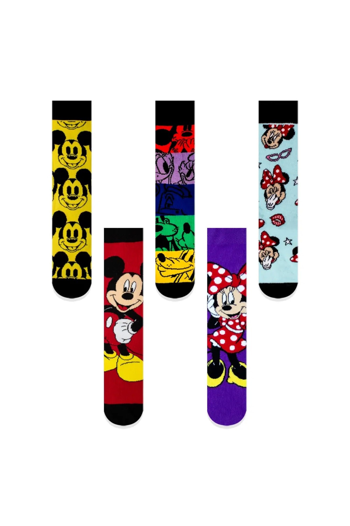 5'li Mickey Mouse Renkli Çorap Set