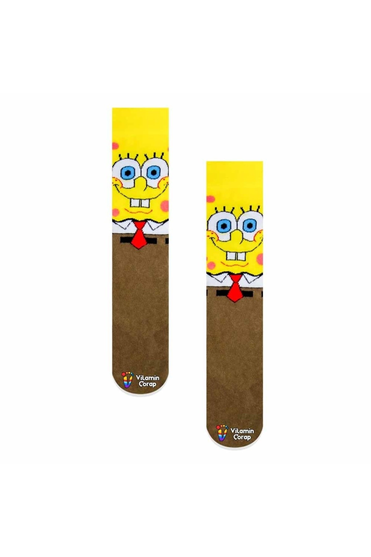 Sünger Sponge Bob Renkli Çorap