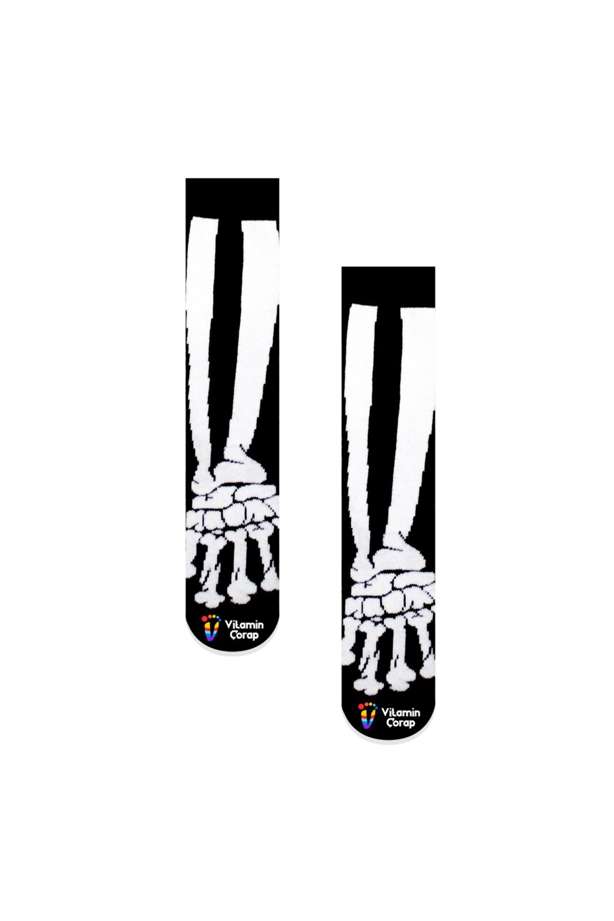Skeleton Renkli Çorap