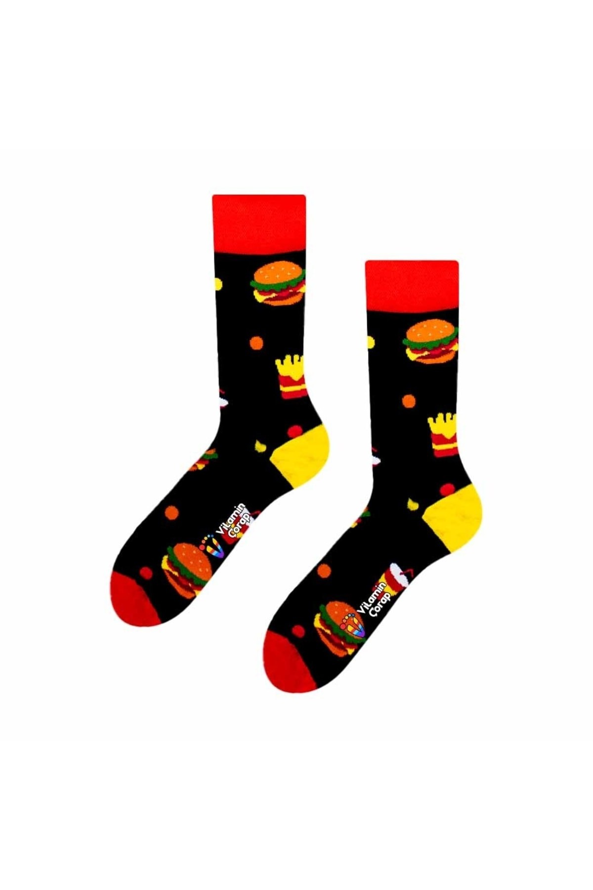 Hamburger Kola Renkli Çorap