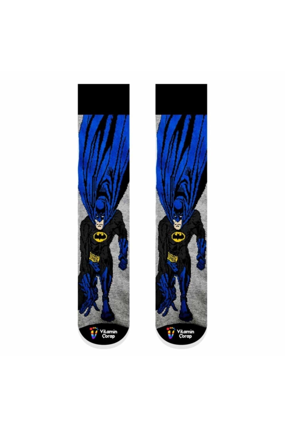Batman Pelerin Renkli Çorap