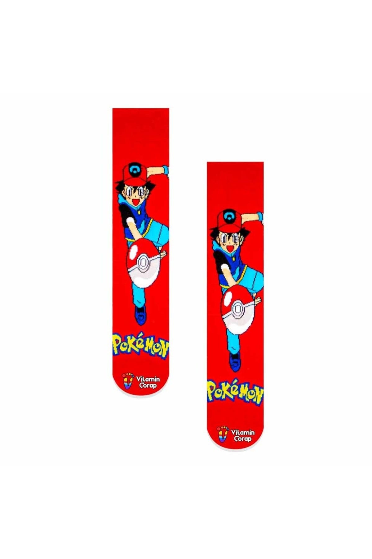 Pokemon Renkli Çorap