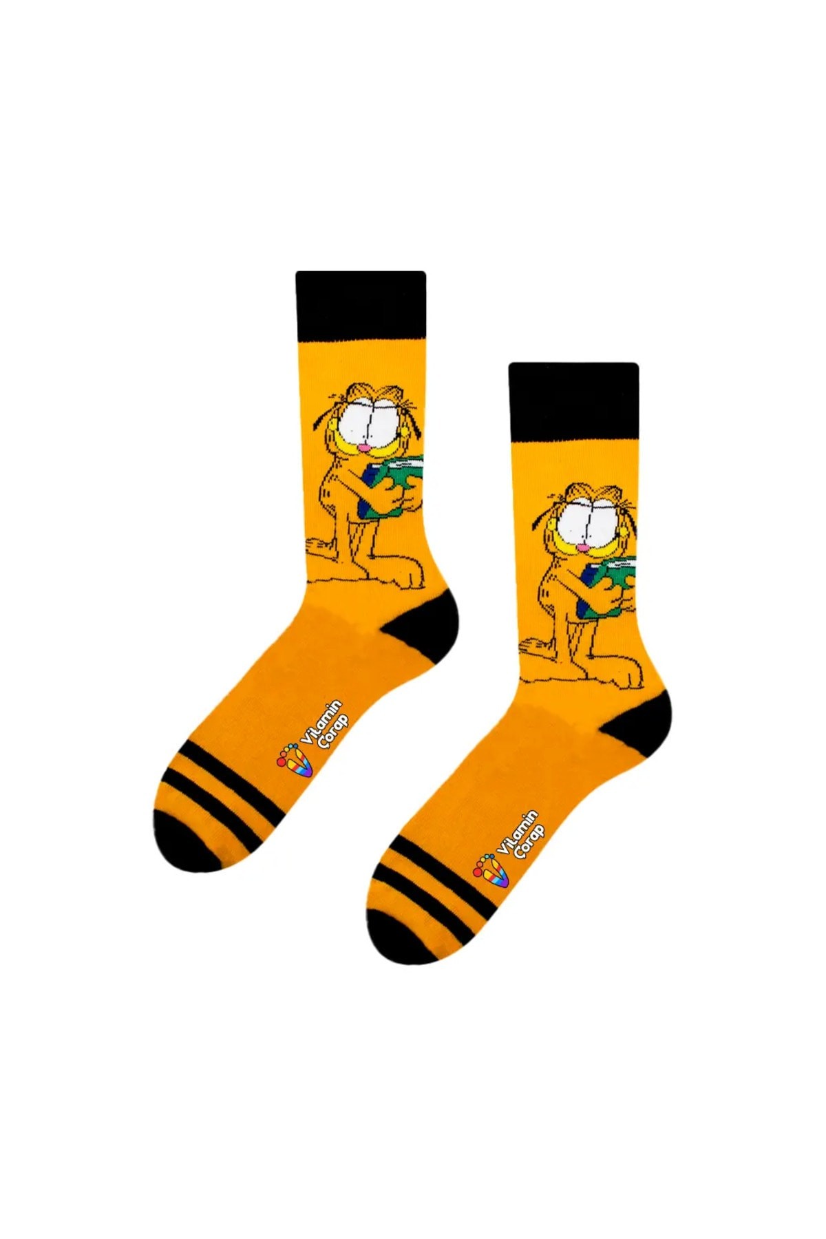 Öğrenci Garfield Renkli Çorap