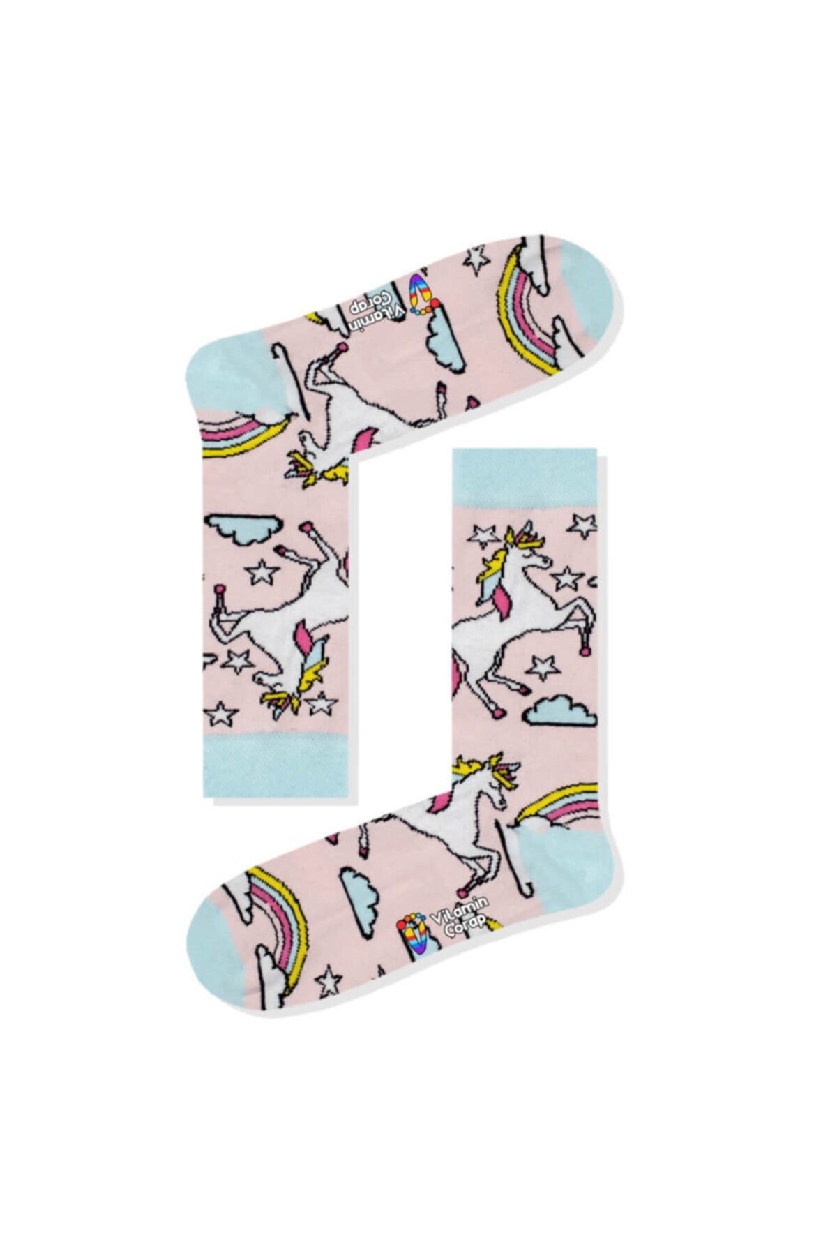 Unicorn Renkli Çorap