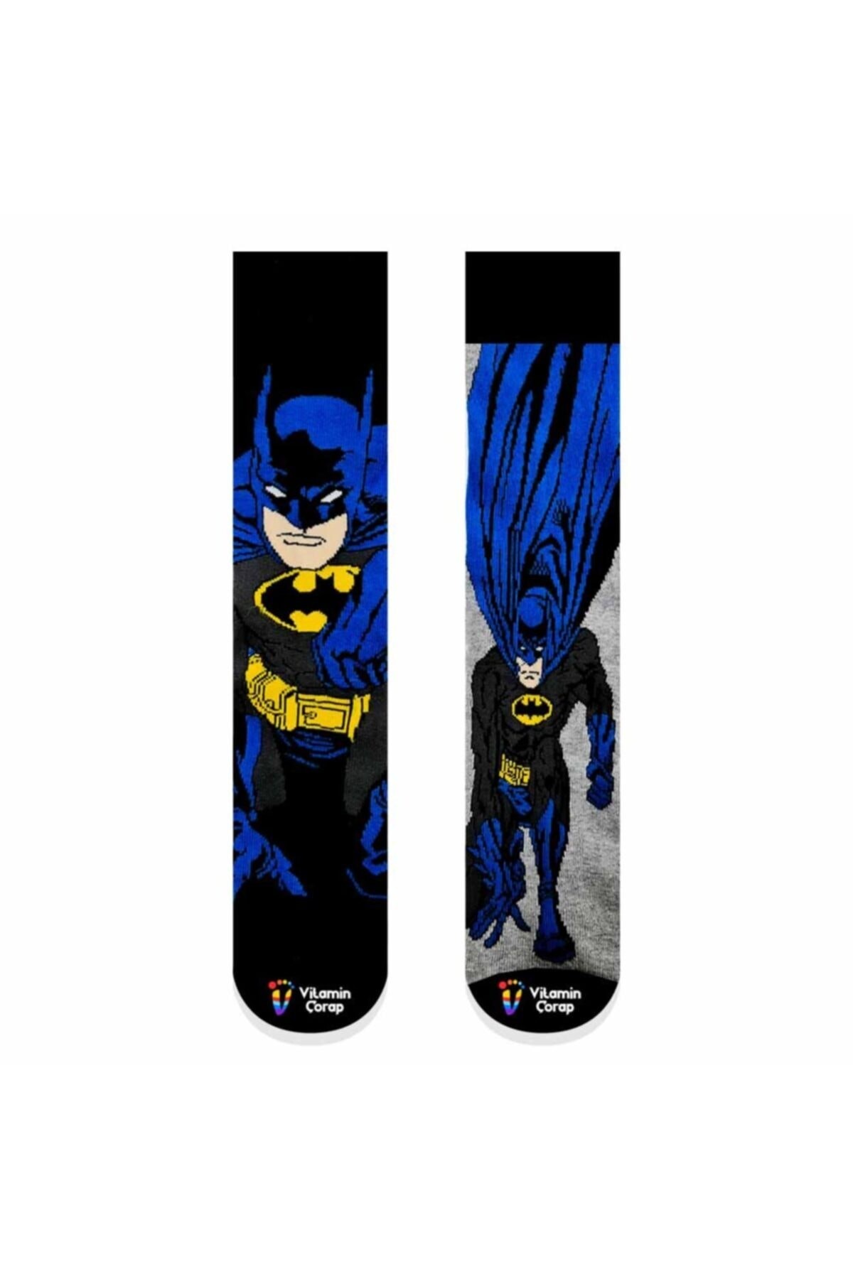 2'li Batman Renkli Çorap Set