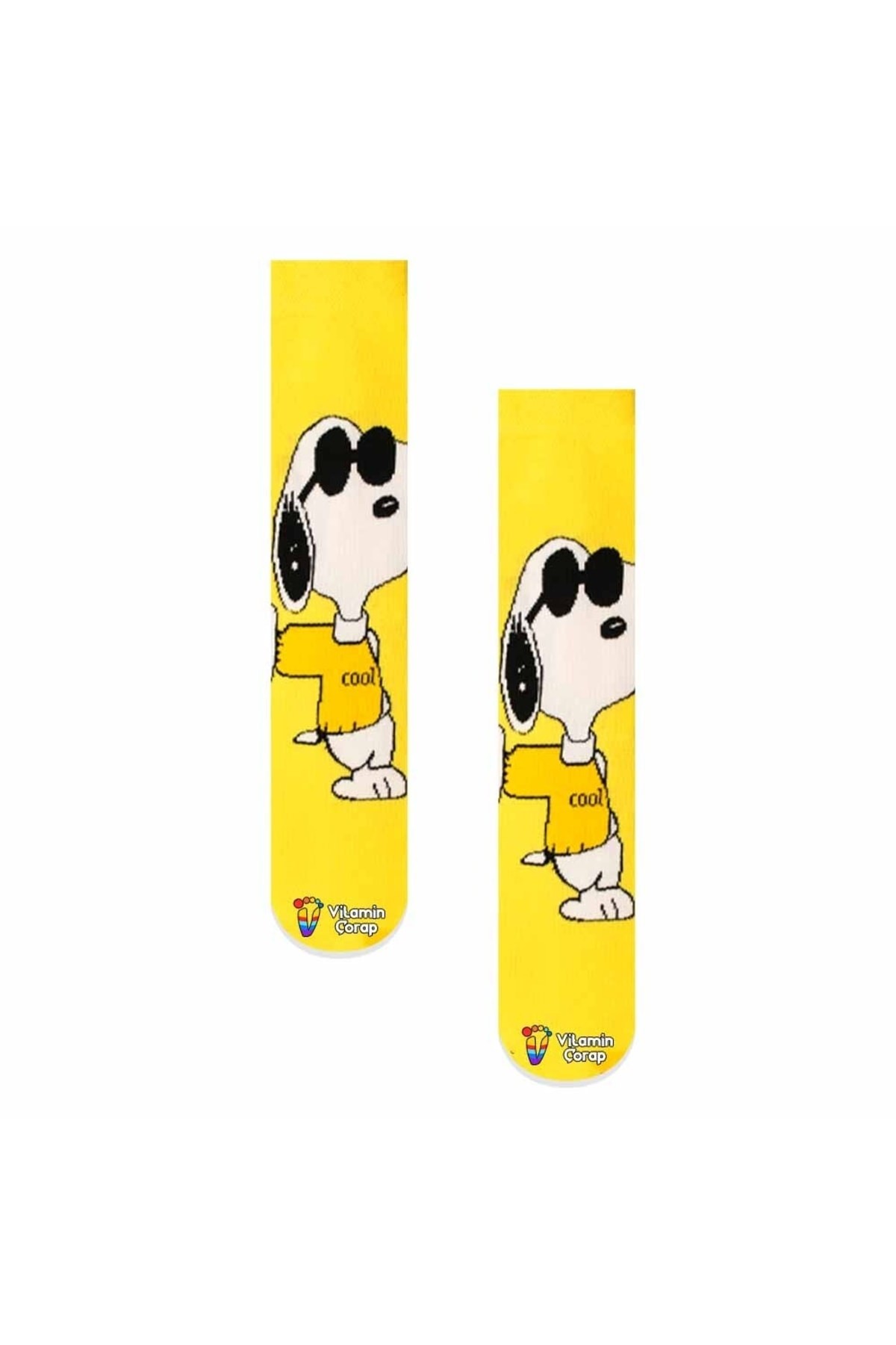 Snoopy Renkli Çorap