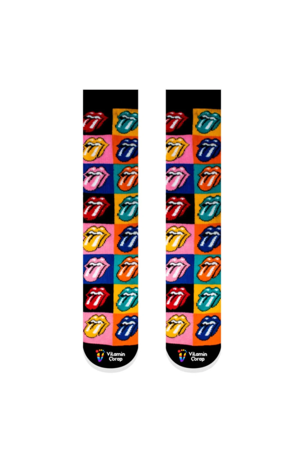 Rolling Stones Renkli Çorap