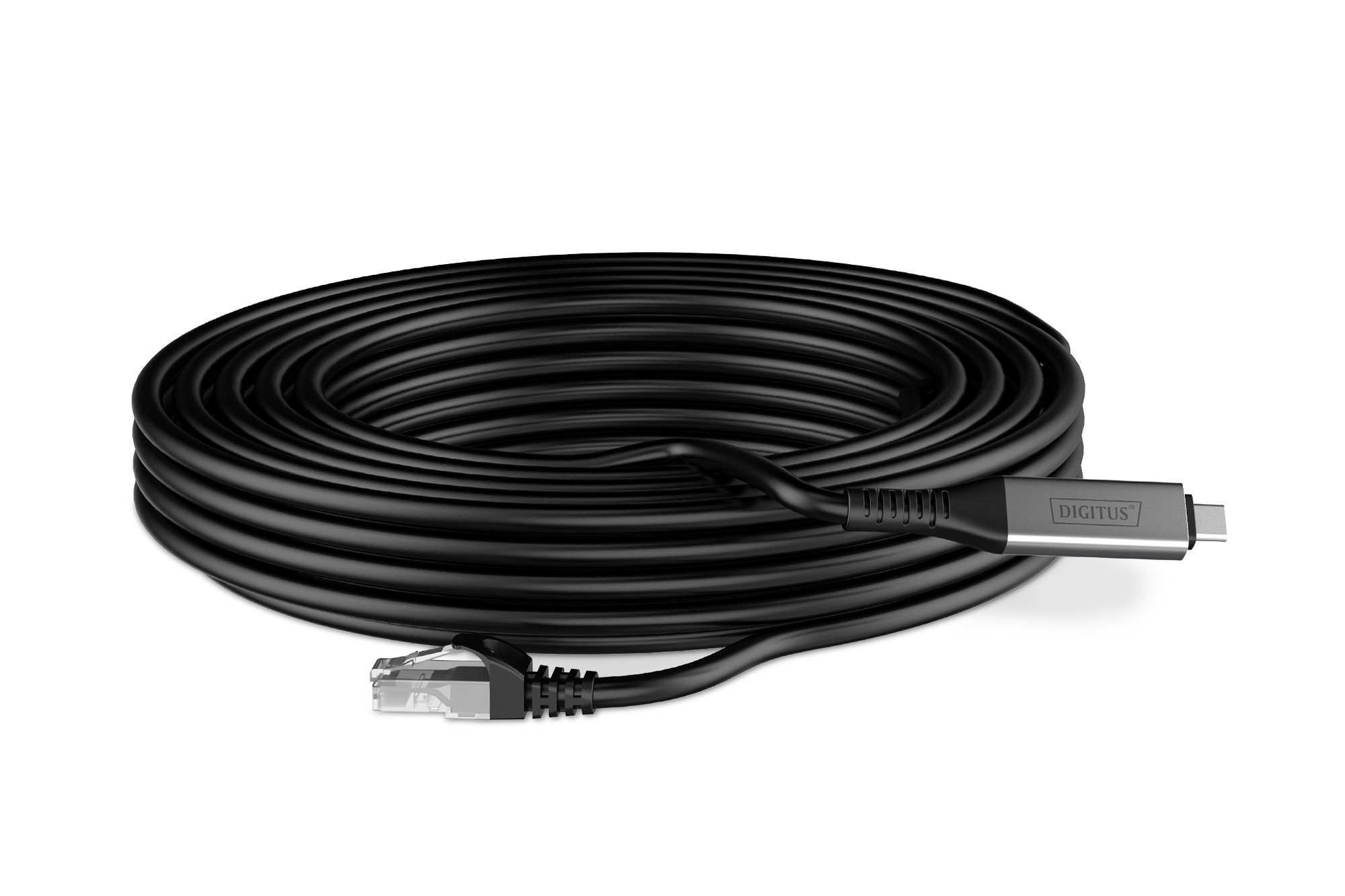 USB-C - RJ45 CAT 6A S/FTP kablosu, 1 Gbit/s, 10 Metre USB 3.2 Gen1, LSZH kılıf