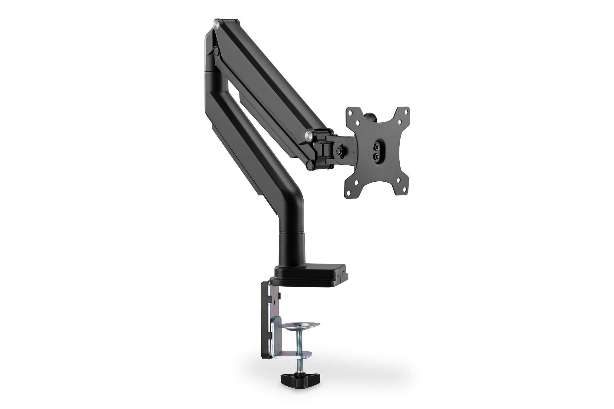 Tekli, gaz basınçlı yaya sahip sıkıştırmalı monitör tutucu 17-32", 9 kg (maks.), siyah