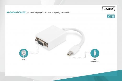 Digitus Mini Display Port - VGA Çevirici