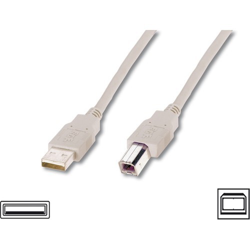 Assmann AK-300102-030-E USB 2.0 3mt Yazıcı Kablosu White