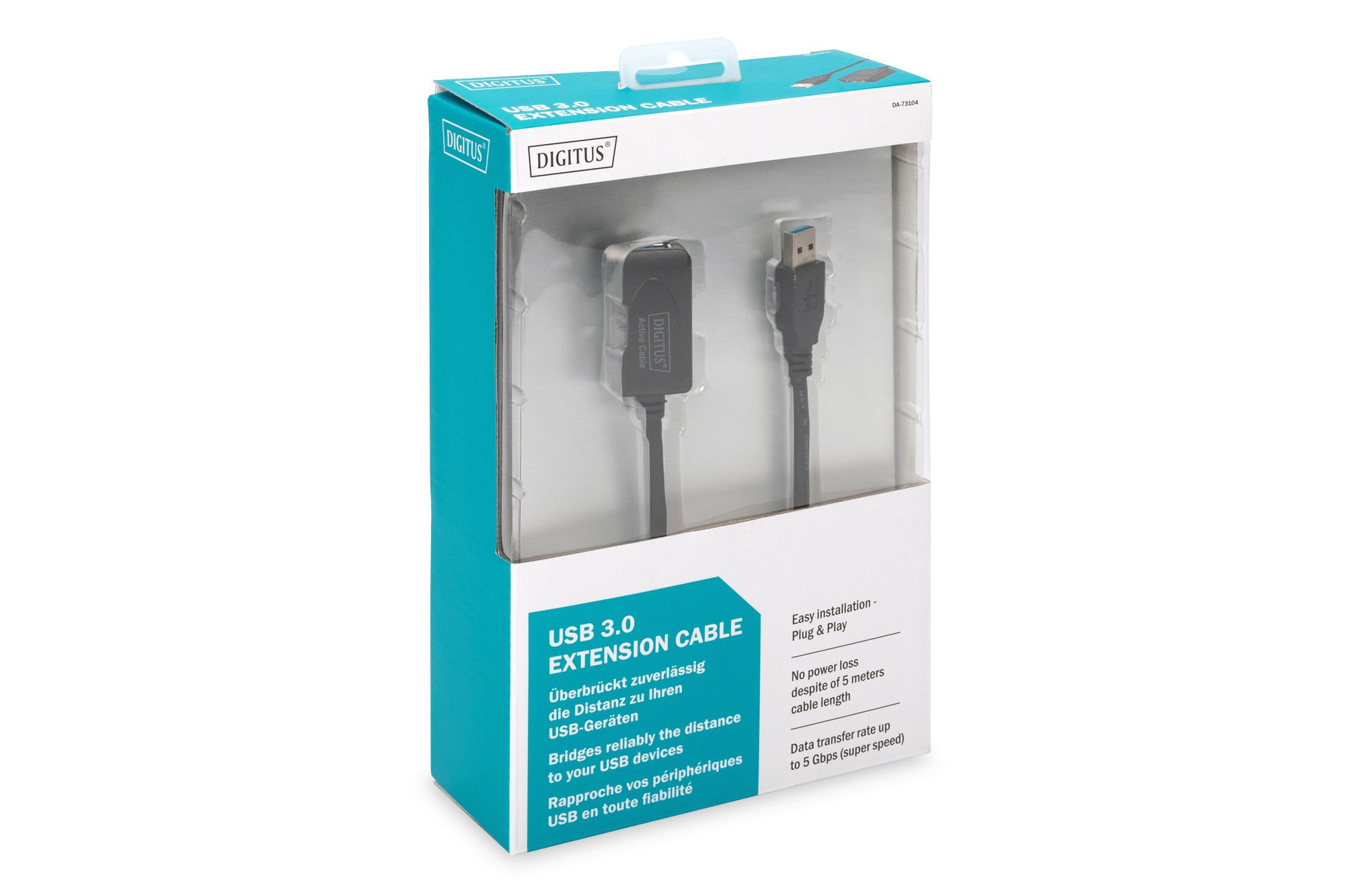 Digitus Aktif USB 3.0 Uzatma Kablosu - 5 Metre