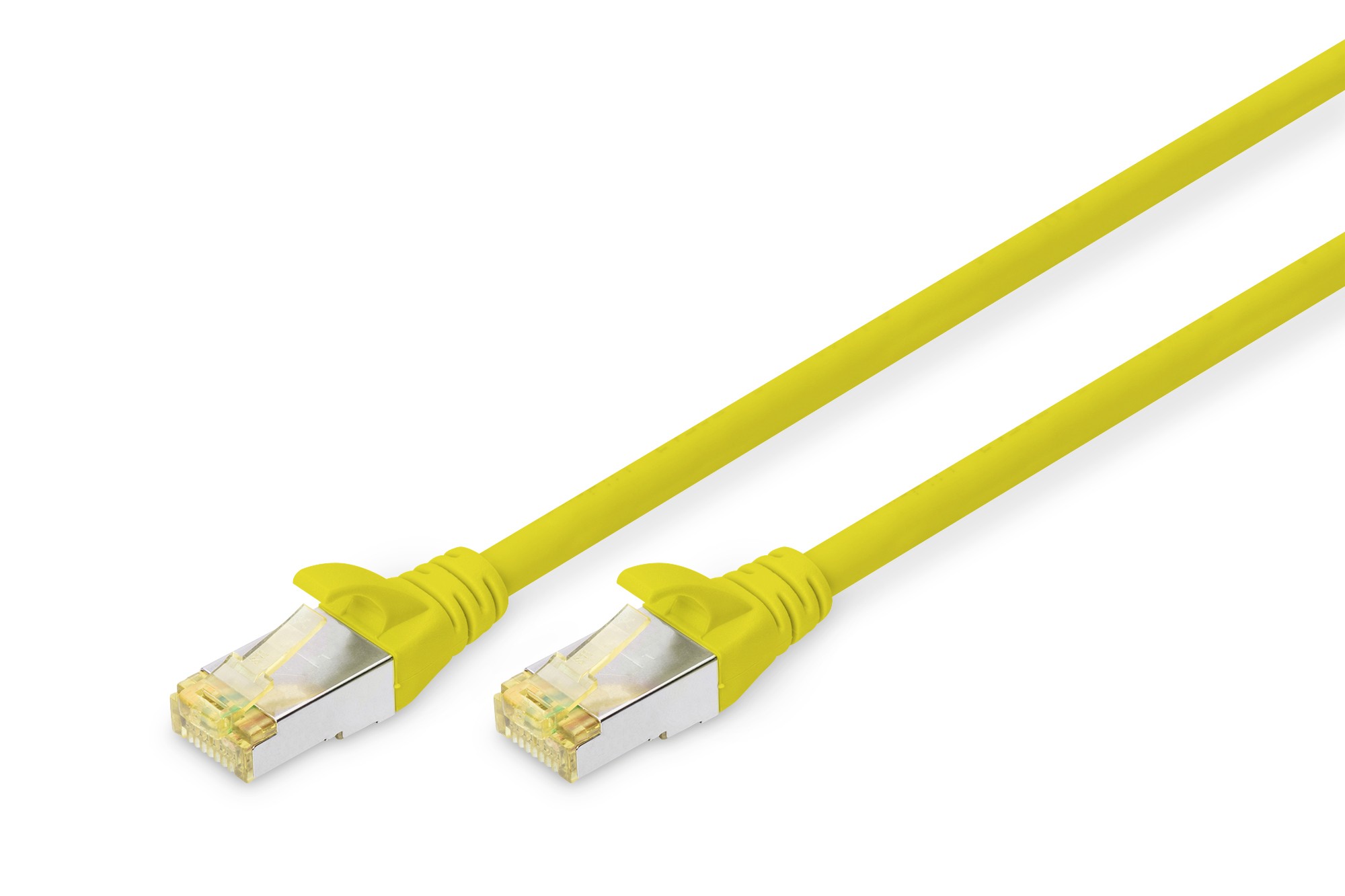 CAT 6A S-FTP bağlantı kablosu, bakır, LSZH AWG 26/7, uzunluk 3 m, sarı renk