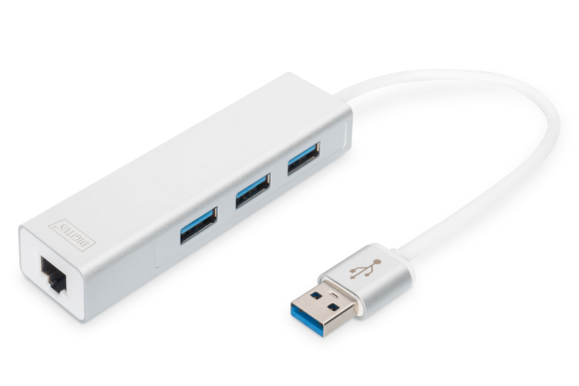 Digitus 3 Port USB 3.0 HUB & USB 3.0 Gigabit Ethernet Adaptörü DA-70250-1