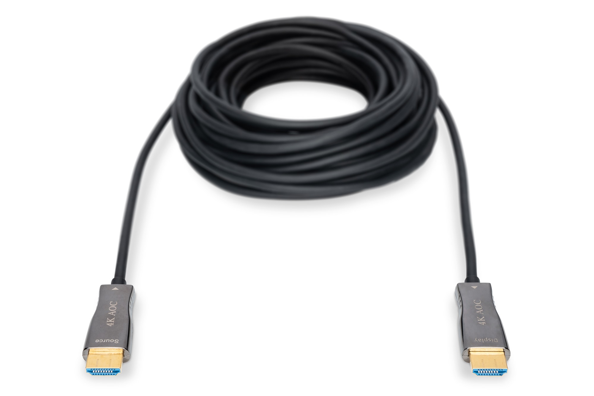 Digitus 10 Metre 4K Fiber HDMI Kablo – Sıkıştırmasız Görüntü Aktarımı (AOC)
