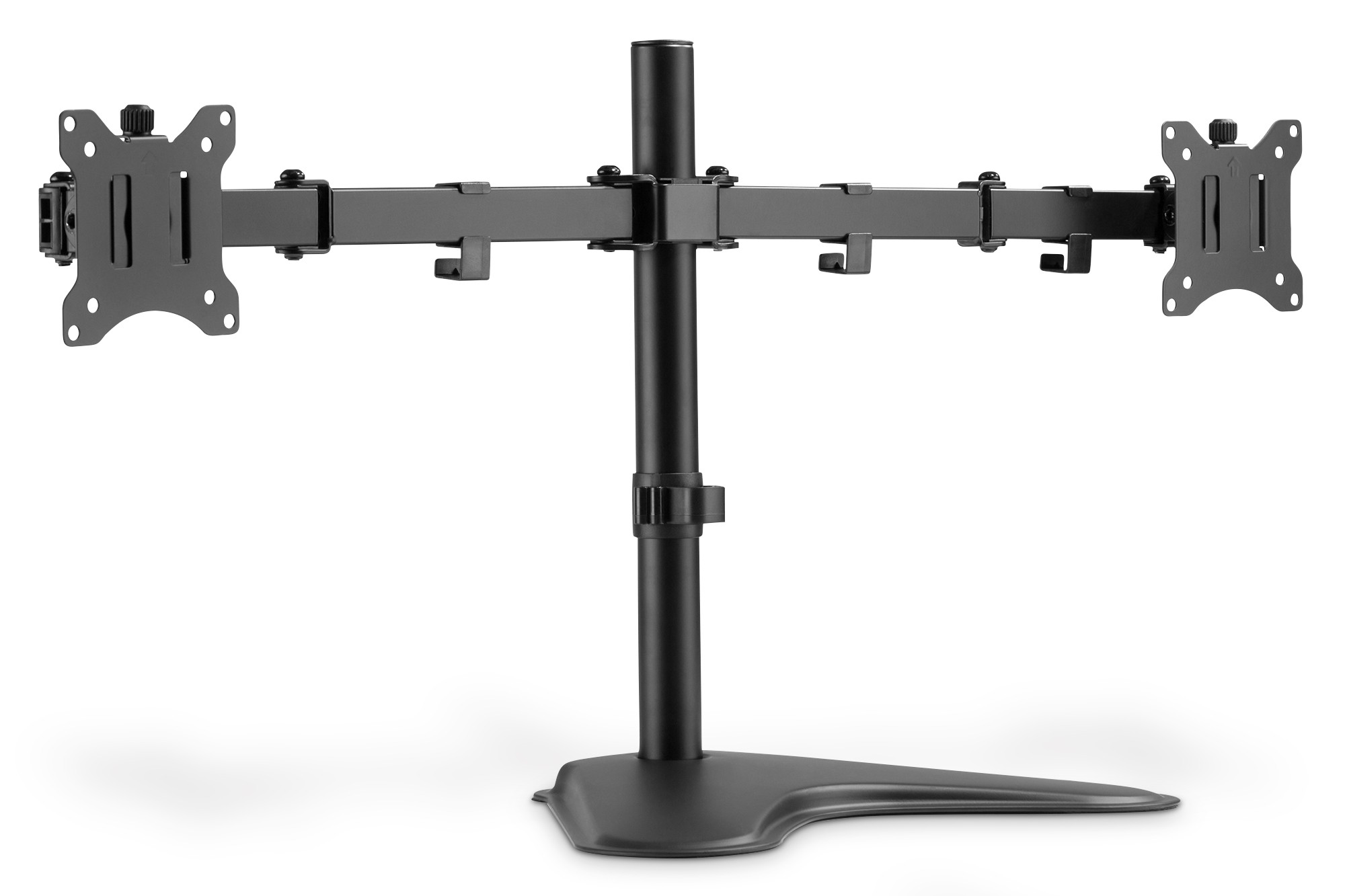 Ayaklı ikili monitör tutucusu 17-32", 2 x 8 kg (maks.), siyah