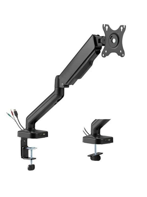 Tekli Gaz Basınçlı Monitör Kolu 17 "-32" 9kg Mikrofon-Ses / USB çıkışlı