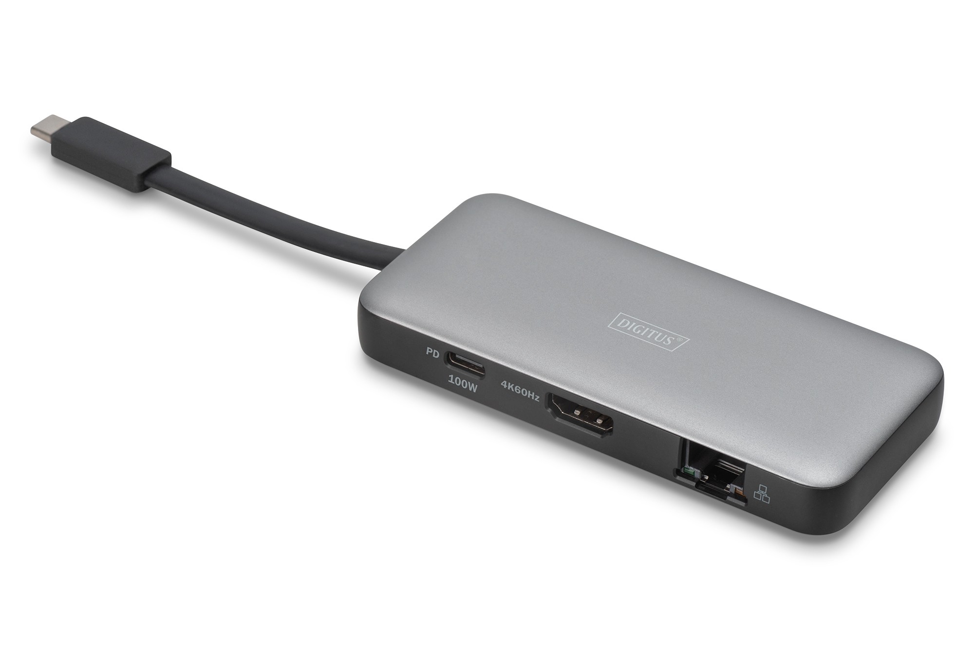 DIGITUS USB-C Seyahat Tipi Docking Station, 7-Port