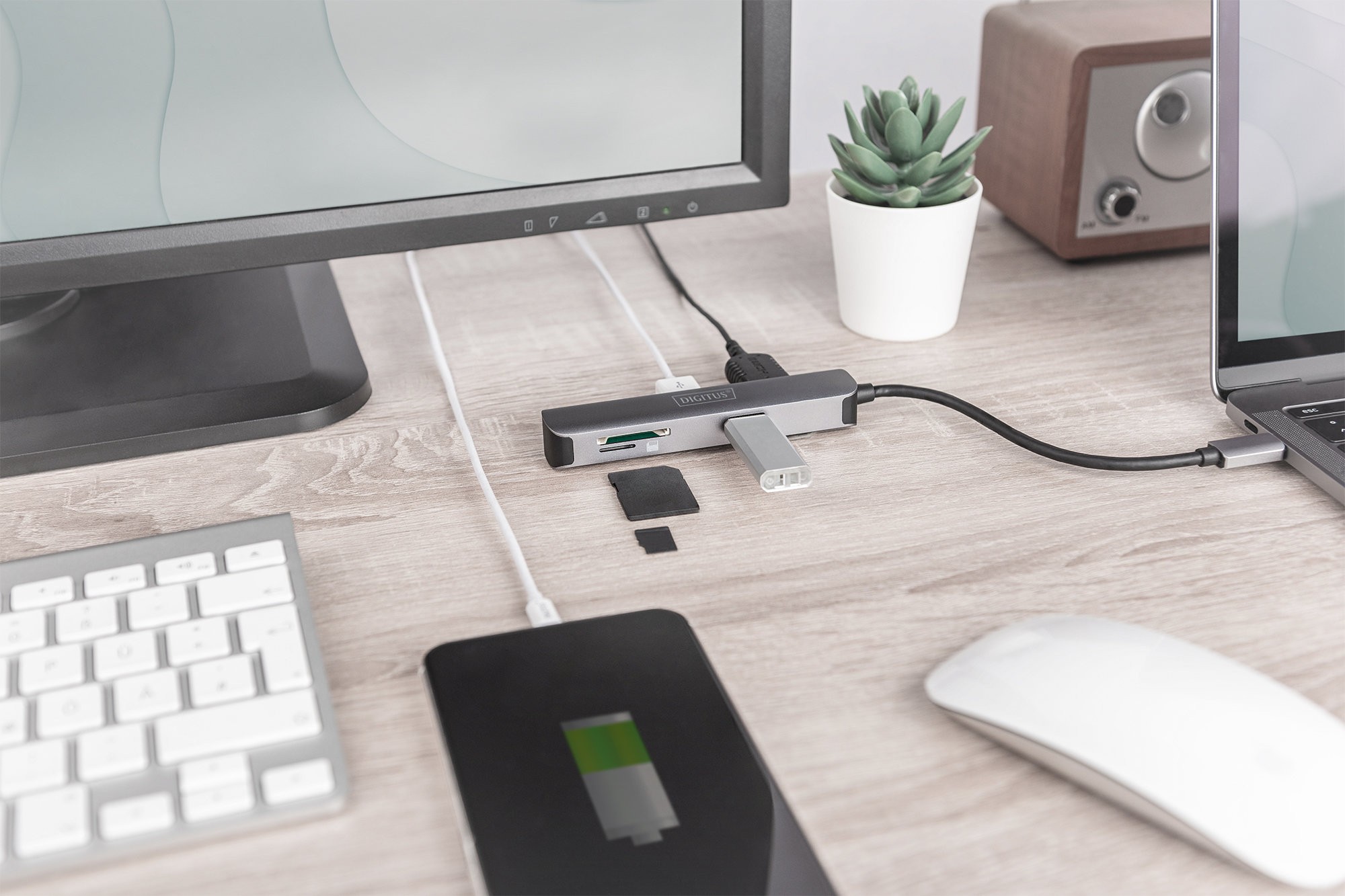 Digitus USB Tip C Docking Station, 5 Port (USB-C™ Dock, 5 Port)