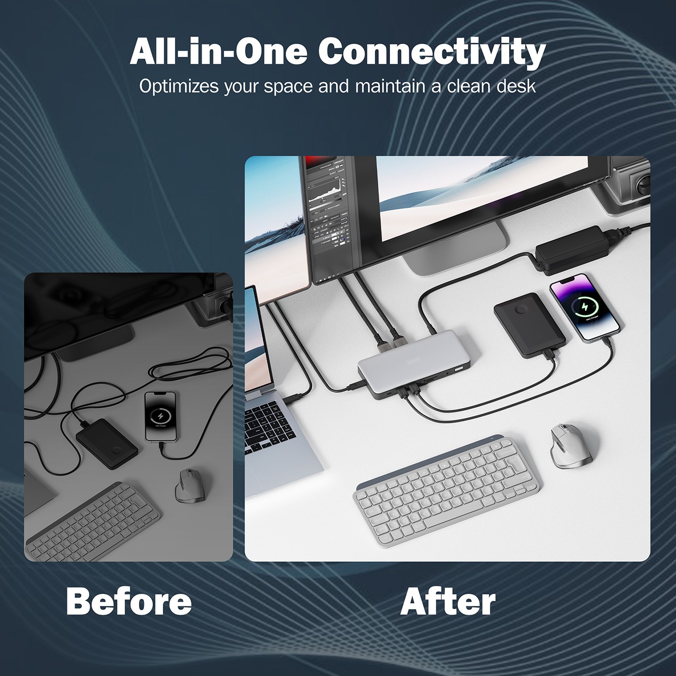 DIGITUS USB-C Docking Statio 3.2 Gen 2 bağlantı noktası (10 Gbit/s),11 Port