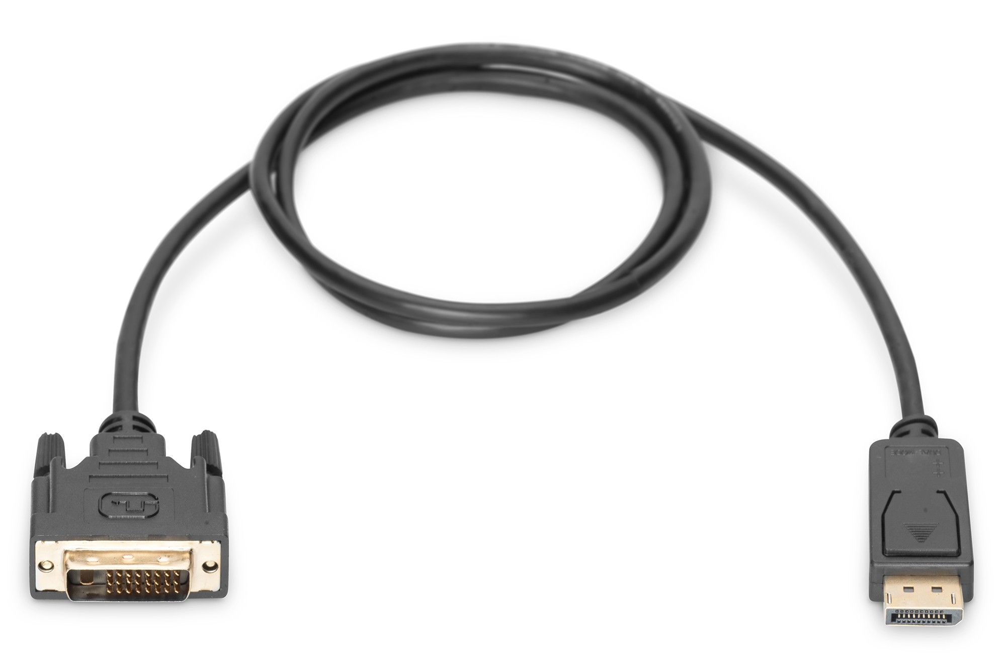 DisplayPort adapter cable, DP - DVI (24+1) M/M, 2 Metre