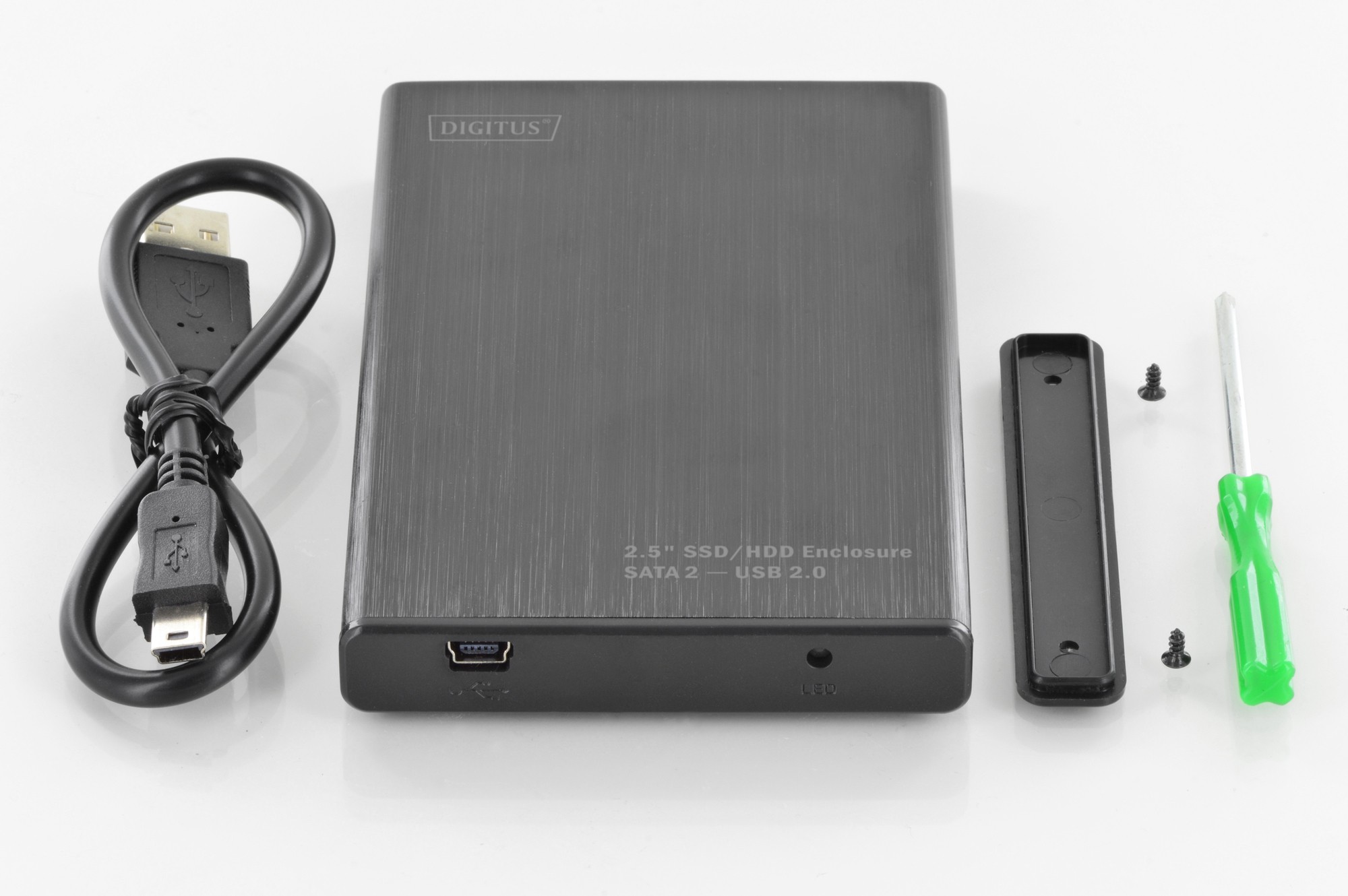 DIGITUS 2.5 SSD/HDD Gövde, SATA I-II - USB 2.0