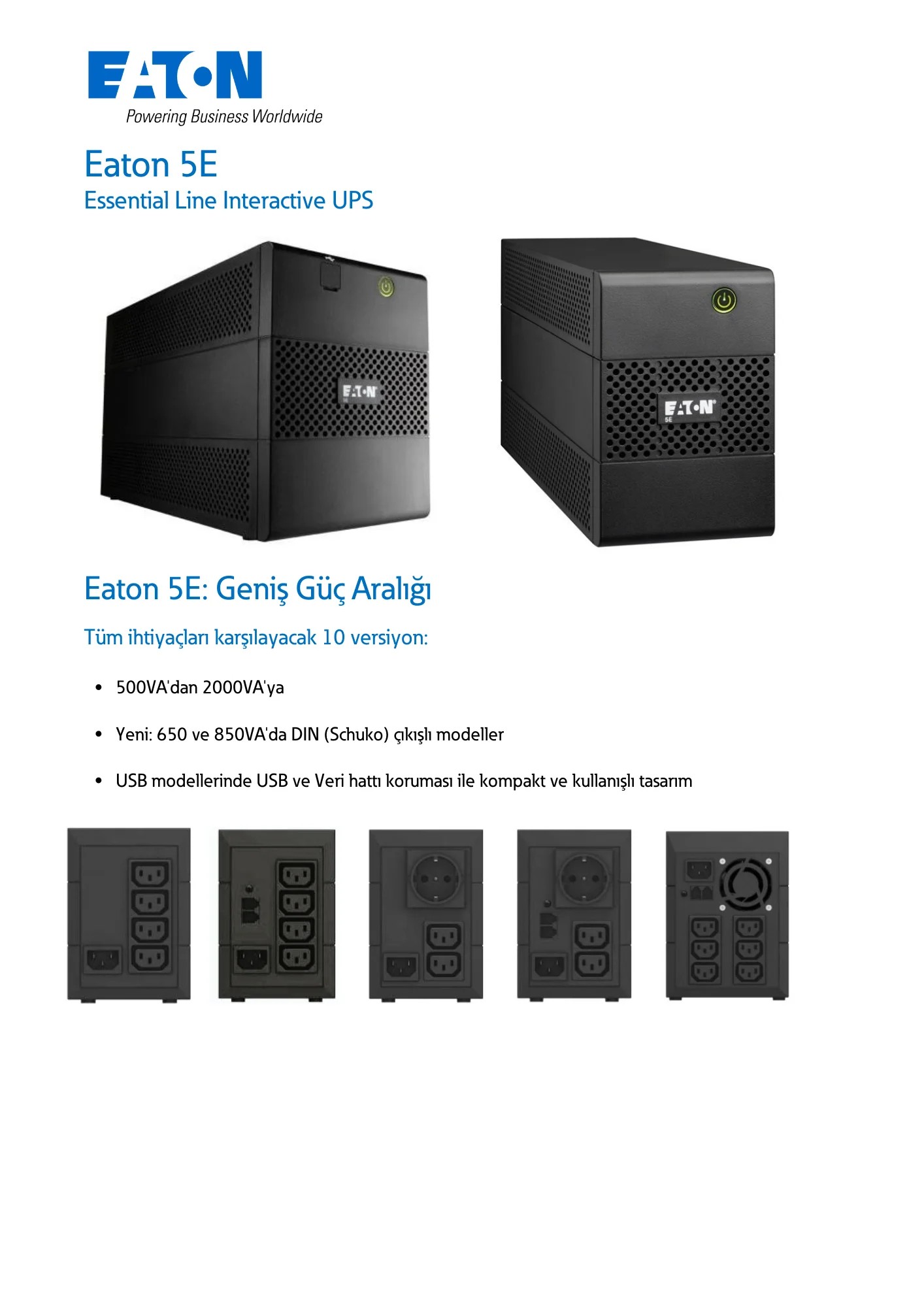 Eaton 5e 1500i USB 1500VA Line Interactive UPS